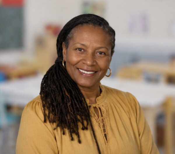 Portrait of UPNS teacher Lorraine Smith-Jones in the classroom environment